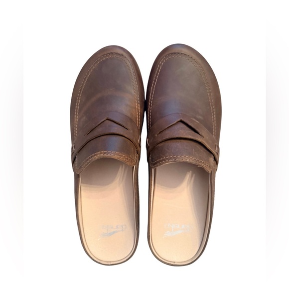 Dansko Bel Oiled Mule Clogs Size 40 US 9.5 Brown - Picture 3 of 9